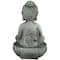 22" Buddha in Sukhasana Pose Outdoor Garden Water Fountain